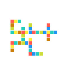 colorful crossword puzzle box