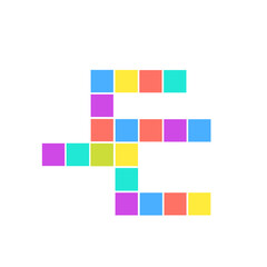 colorful crossword puzzle box
