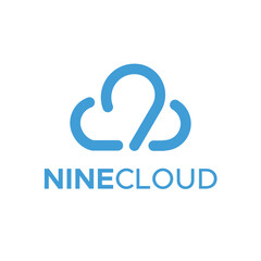 9 digit with cloud minimal logo