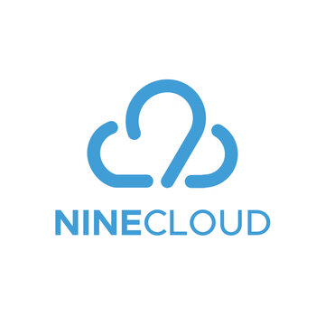 9 digit with cloud minimal logo
