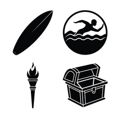 silhouette art sea element