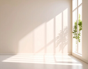 Obraz premium Minimalistic Light Beige Abstract Background for Elegant Product Presentation