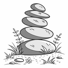 Balance of Stones – Zen Rock Stack