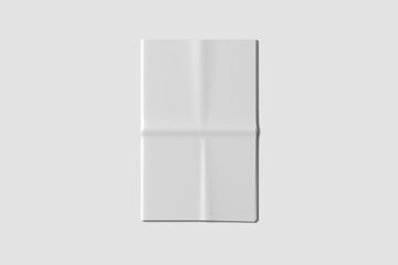 Blank front page of newspaper mockup