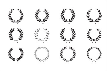 Whimsical Laurel Wreaths with Birds and Floral Accents