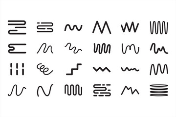 Abstract Wavy Line Patterns for Modern Creative Designs