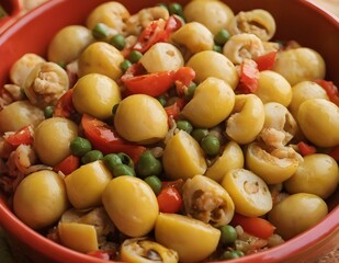 jamaican ackee and saltfish in a bowl