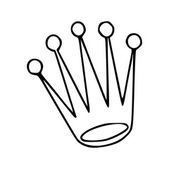 simple king's crown vector