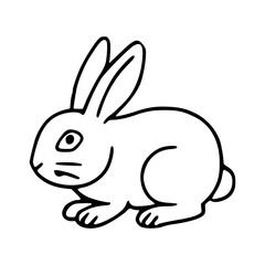 easy to draw rabbit illustration