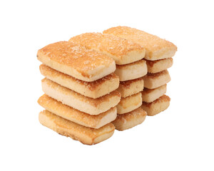 Sweet biscuits isolated on transparent background