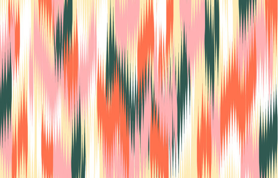 Fototapeta Design ikat pattern abstract geometric ikat ethnic, folk pattern Aztec style, Gyp sy, Mexican, Indian, Scandinavian, design ikat for background, wallpaper, carpet, wrapping, fabric, textile fashion. 