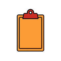 Important Exam Clip Board Vector Doodle Clipart