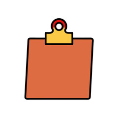 Bulletin Board Clip Art Doodle Vector on White Background