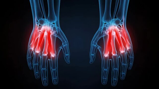 Understanding Hand Pain Metacarpal and Phalangeal Bone Anatomy with Inflammation