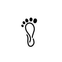 foot palm logo icon