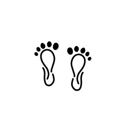 foot palm logo icon