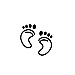 foot palm logo icon