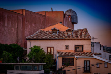 Vista de la ciudad medieval de Cuenca, situada en los acantilados en España.