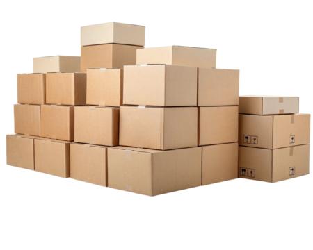 stack of cardboard boxes