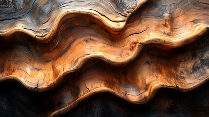Obraz premium Detailed texture of weathered wood with intricate patterns and natural grain