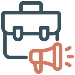 Job Promotion icon symbol. Vector illustration.