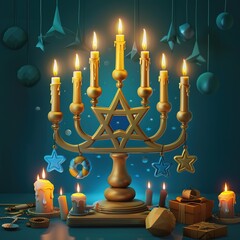 candlestick with candles