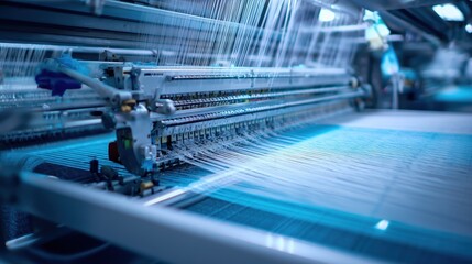 Robot Guided Textile Weaving Machine Producing Complex Patterns