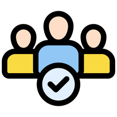 Fototapeta premium Shortlist icon symbol. Vector illustration.