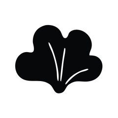 Flower leaf vector icon