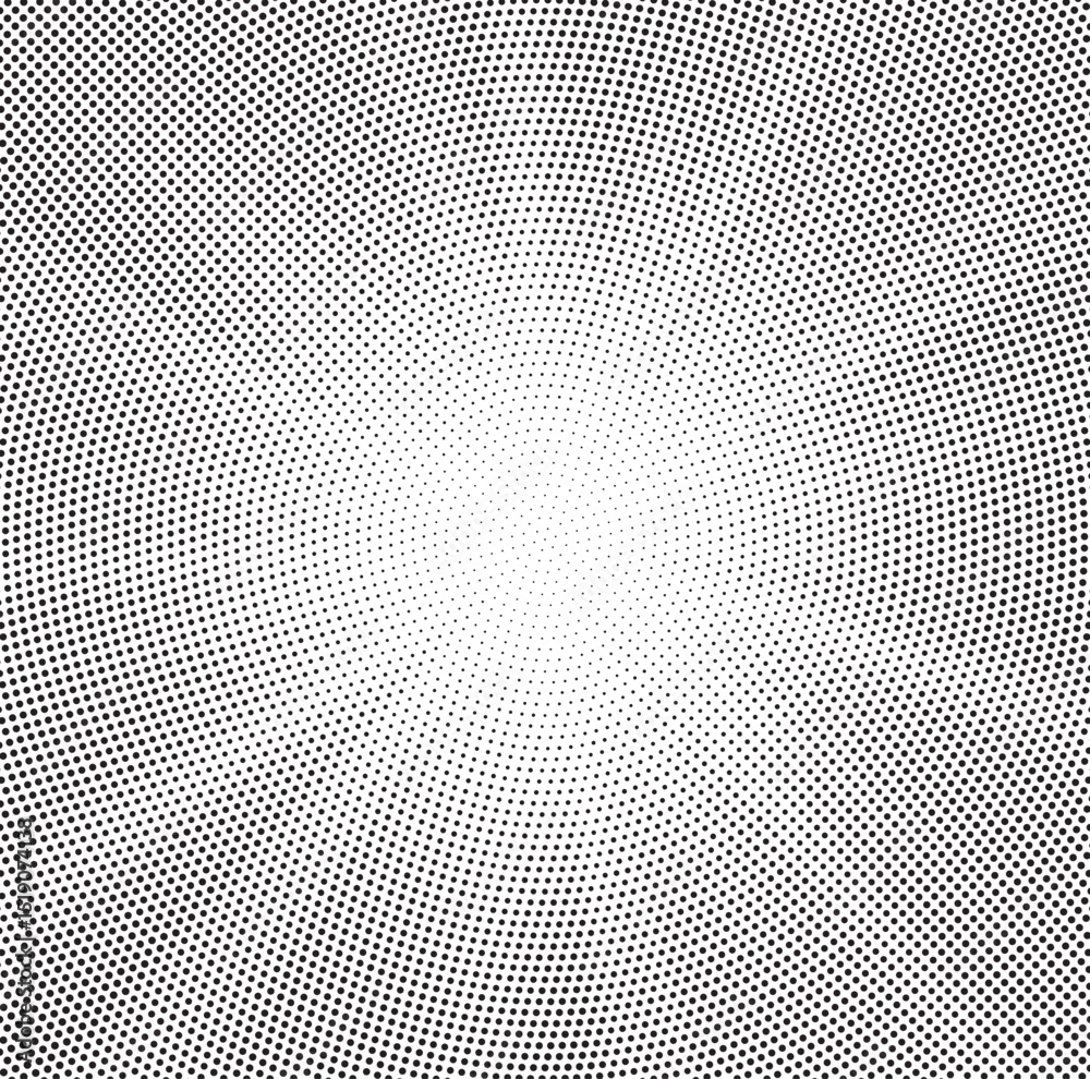 Poster Transparent PNG available Halftone gradient sun rays pattern. Abstract halftone vector dots background. monochrome dots pattern. Vector background in comic book style with sunburst rays and halftone. 