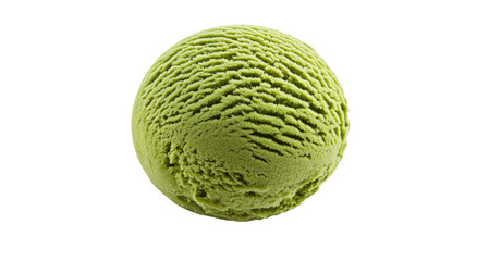 Obraz premium Green ice cream sphere