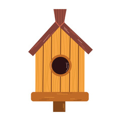 


Spring  birds house   single element. Cute craft houses for birds flat line vector elements white background