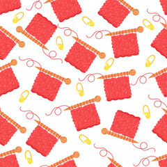Knitting vector pattern. Vector texture seamless pattern.  Vector seamless background