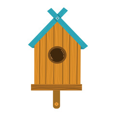 


Spring  birds house   single element. Cute craft houses for birds flat line vector elements white background