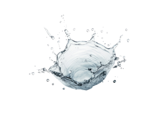 Water splash, a burst of liquid