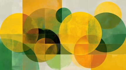 Retro Harmony – Translucent Overlays in Vintage Tones.