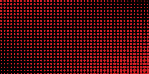Halftone dots red and blue color pattern gradient grunge texture background.