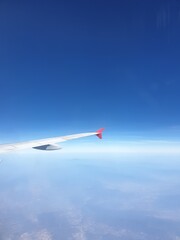 view from window of airplane