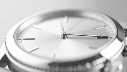 Intricate Macro Shot Of A Silver Watch Dial Showing Detailed Engravings And Metallic Texture