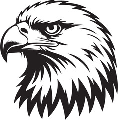 Fototapeta premium eagle head vector illustration