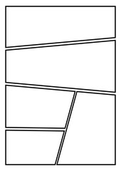 シンプルな漫画のコマ割り背景