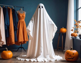 おばけとかぼちゃ　ハロウィン　秋のイベント