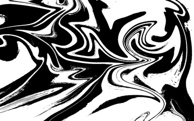 Black Marble ink texture acrylic painted waves texture background. 