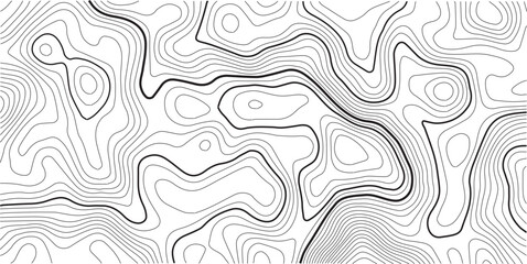 Fototapeta premium Topographic map background geographic line map with elevation assignments. Modern design with White background with topographic wavy pattern design.