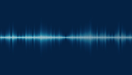 Waves of the equalizer. Audio wave talking. Voice speaking music sound line levels. Podcasting