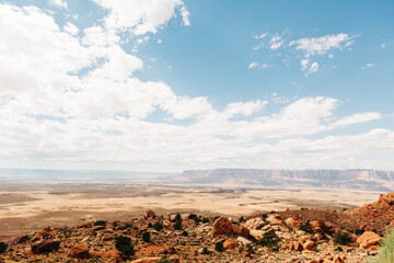 Vast desert view from Antelope Pass Vista in Marble Canyon, Arizona