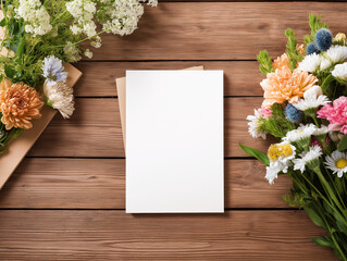 Elegant Floral Arrangement on Wooden Surface
