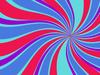 Vintage retro banner background. Colorful grunge wave wallpaper. Vector illustration. Twist party backround pattern.
