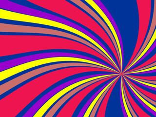 Vintage retro banner background. Colorful grunge wave wallpaper. Vector illustration. Twist party backround pattern.
