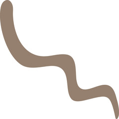 Blob shape organic in boho style